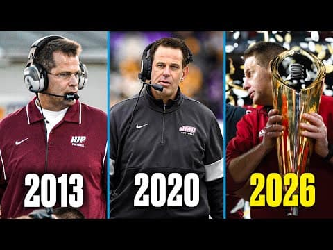 Curt Cignetti's journey from DII football to CFP national champion