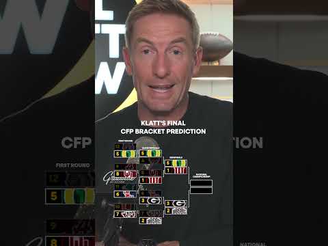Joel Klatt's FINAL CFP Bracket Prediction 🏆 #joelklatt #cfp #bracket #prediction #football #cfb