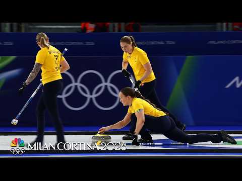 Sweden leaves it late to squeeze past Denmark in women's curling | Winter Olympics 2026 | NBC Sports