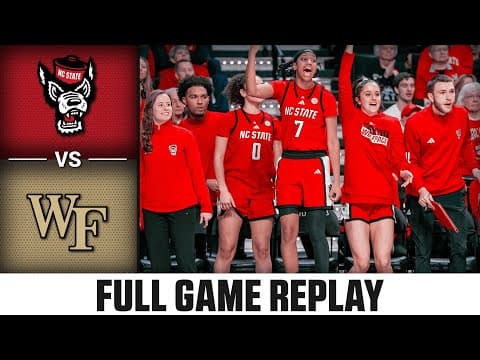 NC State vs. Wake Forest Full Game Replay | 2025-26 ACC Women's Basketball