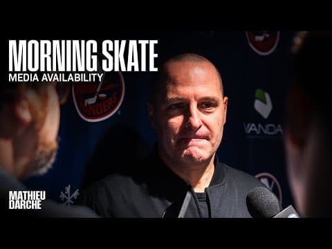 New York Islanders Pregame Availability | Mathieu Darche | NYI at TBL