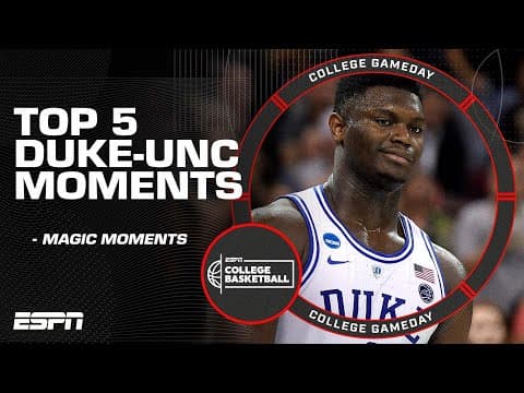 The Best Moments from Duke and UNC Rivalry 😤 | Countdown to Gameday
