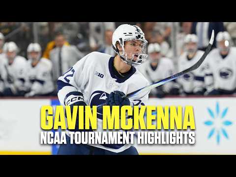 Gavin McKenna college hockey tournament highlights at Penn State