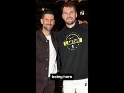 Nole making a quick pit stop on the way to tennis paradise 🏜️ (via @nba IG)