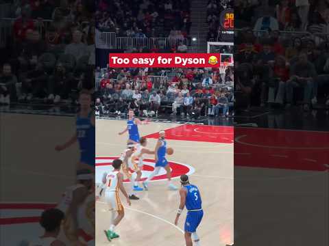 He barely had to be sneaky 😆🍪 #nba #dysondaniels #hawks