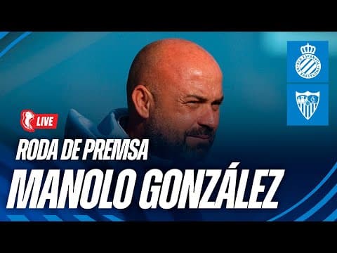 🔴 LIVE | 🎥 Roda de premsa de Manolo González prèvia a l’Espanyol 🆚 Sevilla