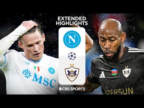 Napoli vs. Qarabağ FK: Extended Highlights | UCL League Phase MD 5 | CBS Sports Golazo