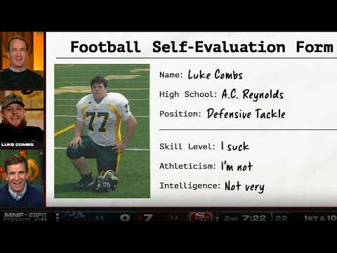 Country star Luke Combs on being a GLUE GUY as a football player and meeting Peyton 😄 | ManningCast