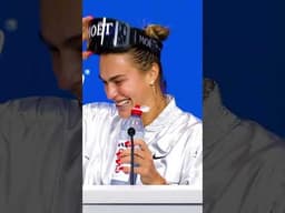 Sabalenka is in a GREAT mood! 🤣