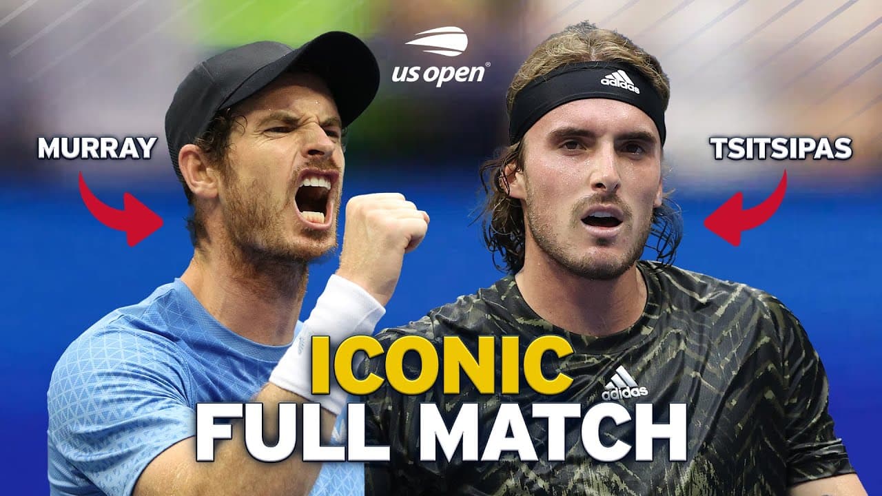 Andy Murray vs. Stefanos Tsitsipas Iconic Full Match | 2021 US Open Round 1