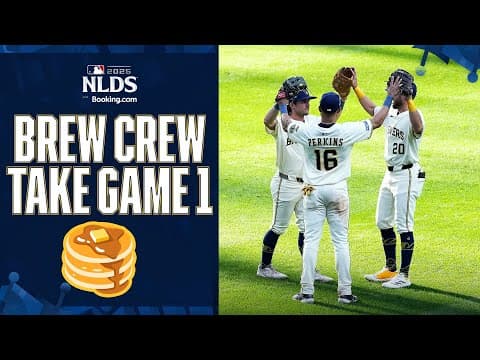 FINAL 3 OUTS: The Brewers win Game 1 of the NLDS against the Cubs 😮‍💨