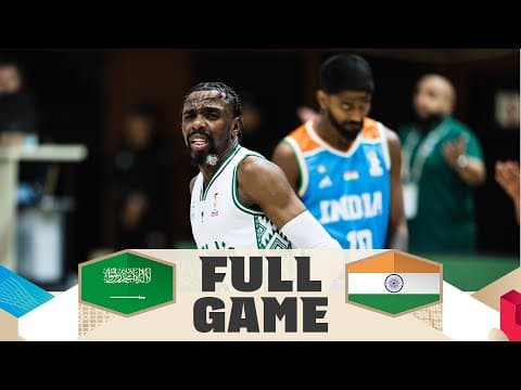 LIVE - Saudi Arabia v India | FIBA Basketball World Cup 2027 Asian Qualifiers