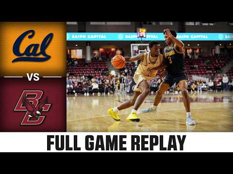 Cal vs. Boston College Full Game Replay | 2025-26 ACC Men's Basketball