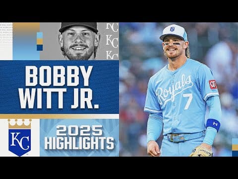 Bobby Witt Jr.'s BEST MOMENTS with the Royals! 👑 (2025 highlights)