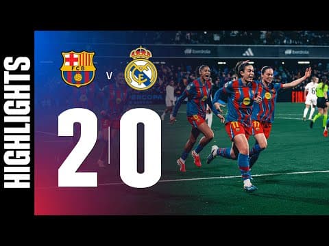 HIGHLIGHTS | FC BARCELONA 2 vs 0 REAL MADRID | SPANISH SUPER CUP FINAL 🔵🔴
