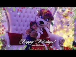 Roary takes holiday photos with our Season Ticket Members!