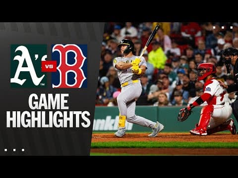 Athletics vs. Red Sox Game Highlights (9/16/25) | MLB Highlights