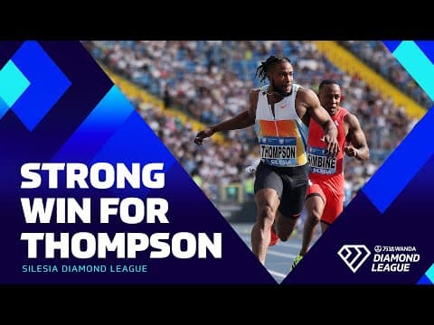 Kishane Thompson shocks Noah Lyles with 9.87 win in 100m | Wanda Diamond League