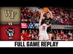Wake Forest vs. NC State Full Game Replay | 2025-26 ACC Women's Basketball