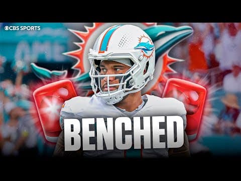 Dolphins BENCH Tua Tagovailoa, will start Quinn Ewers | What this means for Tua's future in Miami
