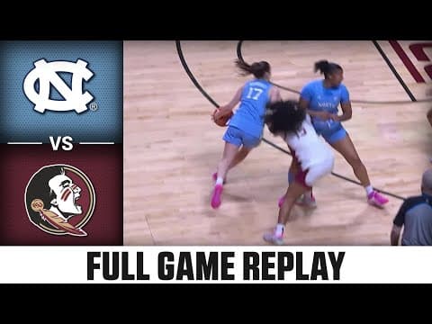 North Carolina vs. Florida State Full Game Replay | 2025-26 ACC Women's Basketball