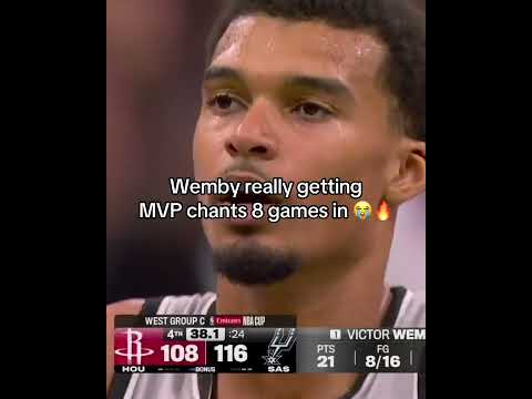 Wemby already getting MVP chants 🔥