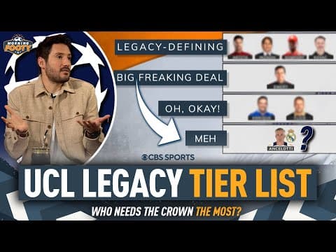 Champions League MANAGER TIER LIST | Which manager's LEGACY hangs in the balance? 👀🏆 | Morning Footy