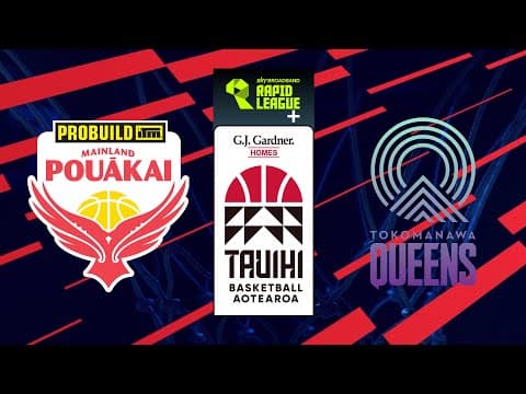 LIVE - Mainland Pouākai v Tokomanawa Queens | Tauihi Basketball Aotearoa 2025