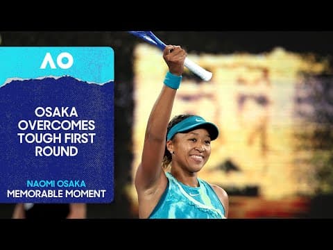 Naomi Osaka Wins a Brilliant Match Point | Australian Open 2026 First Round