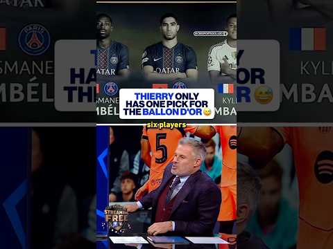 Thierry is backing Ousmane Dembélé for the Ballon d’Or 🇫🇷