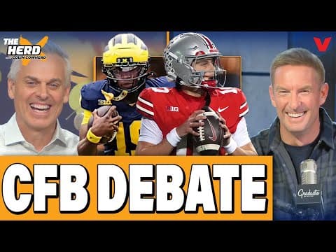 Colin Cowherd & Joel Klatt DEBATE CFB rivalry week, NFL QB rankings | THE HERD College Football