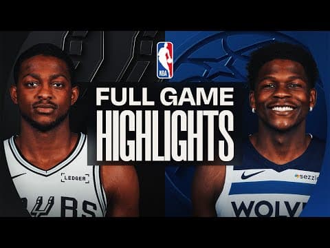 SPURS at TIMBERWOLVES | FULL GAME HIGHLIGHTS | November 30, 2025