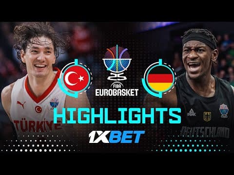 FINAL: Türkiye 🇹🇷 vs Germany 🇩🇪 | 1XBET Highlights | FIBA EuroBasket 2025