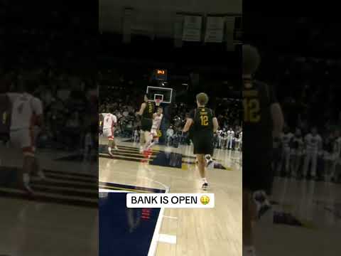 Cole Certa beat the buzzer from DEEP 🔥 #notredame #collegebasketball #accbasketball #basketball