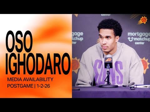 Oso Ighodaro Postgame Media Availability | Phoenix Suns | 1-2-26