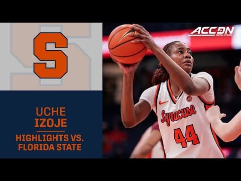 Syracuse Uche Izoje Highlights vs. Syracuse