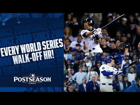 Every World Series walk-off homer since 2000 👀 (From Derek Jeter to Freddie Freeman!)