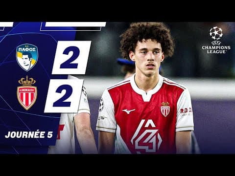 Résumé Pafos - AS Monaco - Champions League