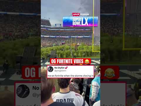 OG Fortnite vibes at The Super Bowl 😭🙌 (@ludwig)