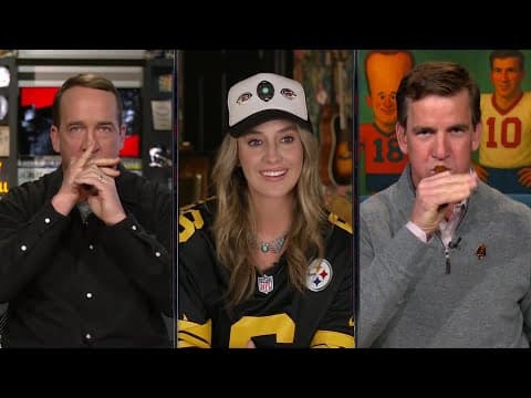 Peyton & Eli Manning try their duck calls with Lainey Wilson 🦆 | ManningCast