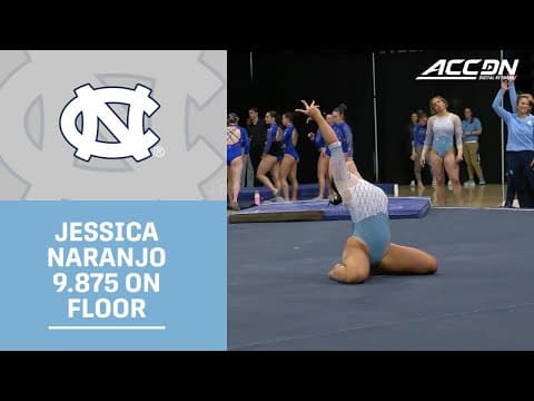 UNC Junior Jessica Naranjo's 9.875 On Floor Earns 1st Place