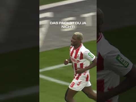 IRRES Fallrückzieher-Tor von Ragnar Ache 🤯🔥 #effzeh #bundesliga #bicyclekick #goal