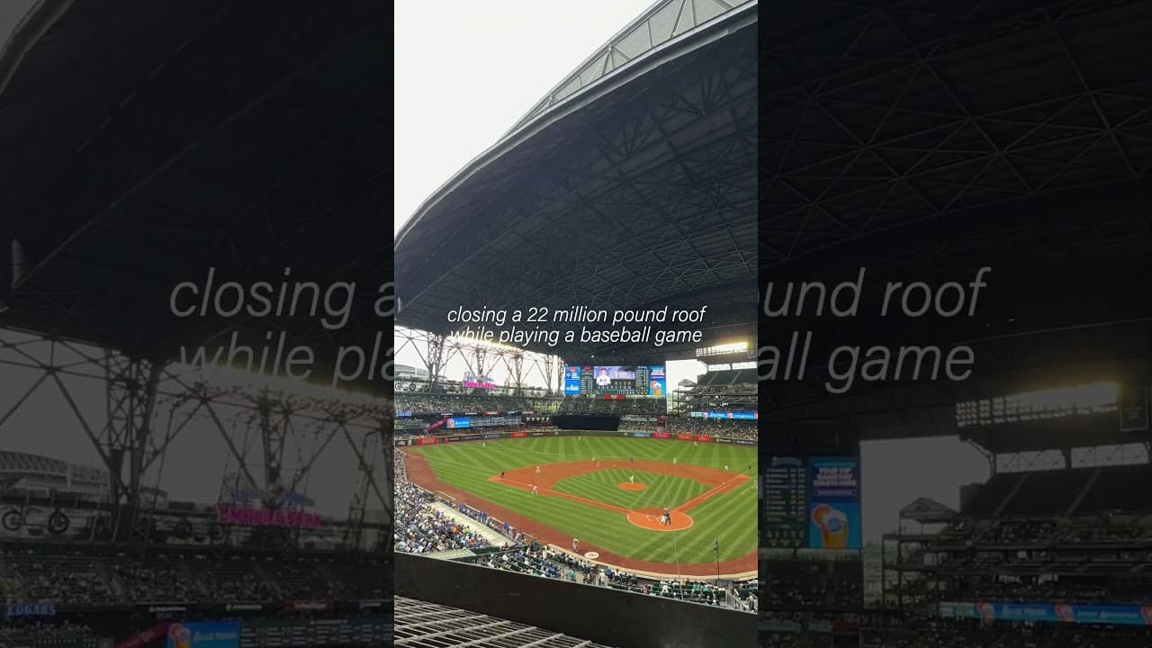 watching the roof close is cinema  #mlb #baseball #mariners #seattle #tmobilepark