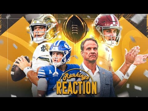🚨 CFP RANKINGS REACTION🚨: Teams on the Brink: Alabama, BYU, Miami, or Notre Dame most deserving?