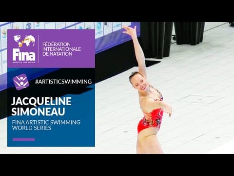 Jacqueline Simoneau’s Breathtaking Solo Free Routine | Artistic Swimming 2021