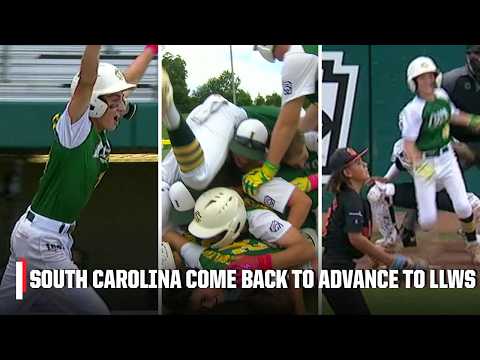 COMEBACK FOR THE AGES 🤯 South Carolina WALKS IT OFF to advance to LLWS 🔥 | Little League on ESPN