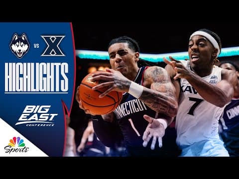 No. 4 UConn vs. Xavier | COLLEGE BASKETBALL HIGHLIGHTS | 12/31/25 | NBC Sports