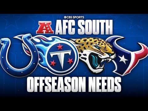 Offseason needs for EVERY AFC South team: Jaguars, Texans, Colts, Titans