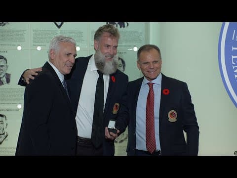 Joe Thornton receives his HHOF blazer and ring