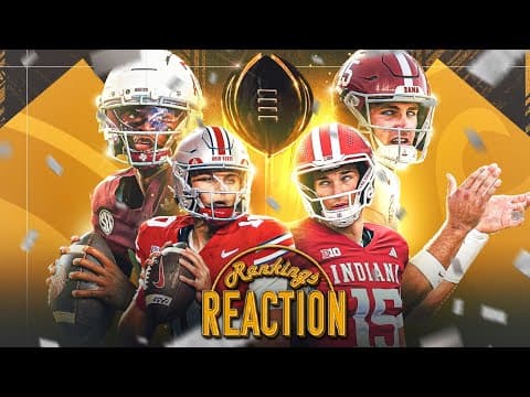 🚨 CFP RANKINGS REACTION🚨: Ohio State on top, but Texas and Miami miss the cut? 🏈